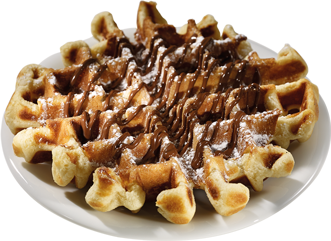 Gaufre - Nutella Waffles Png (800x652), Png Download