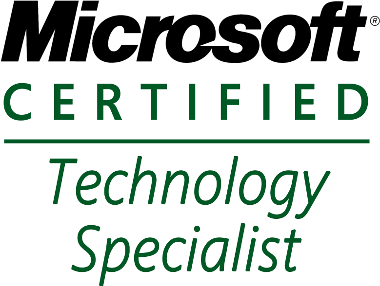 Microsoft Mcts Logo Ideas - Microsoft Certified Technology Specialist Logo (833x642), Png Download