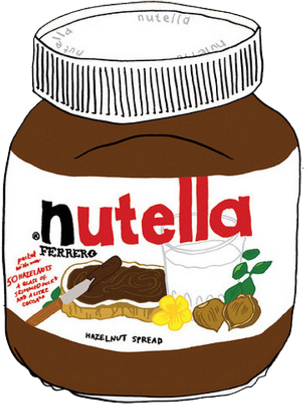 Nutella Drawing (1024x1024), Png Download