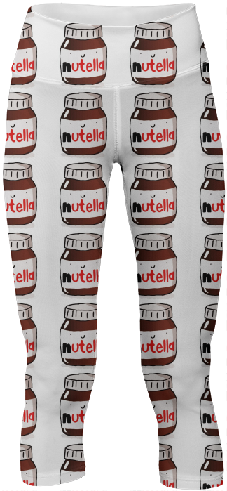 Shop Nutella Pants Yoga Pants By Sabrinalavorpereira - Board Short (400x719), Png Download