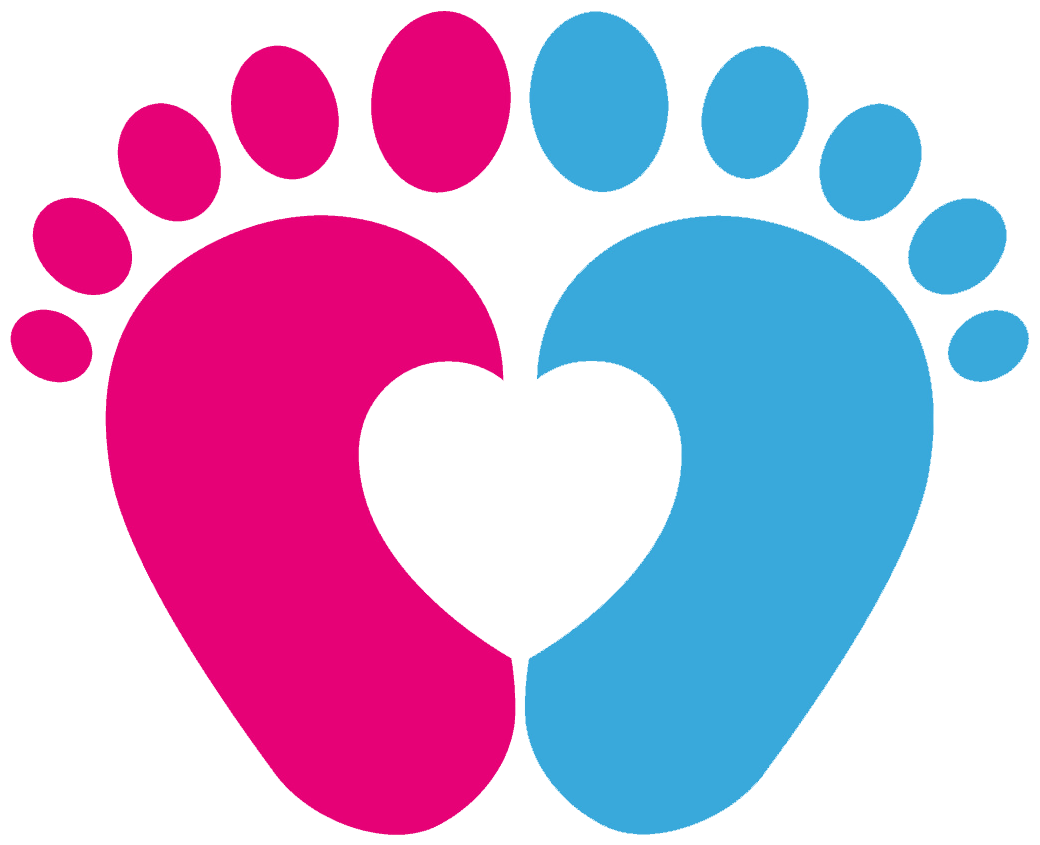 Download Pink Baby Footprints Png Image Black And White ...