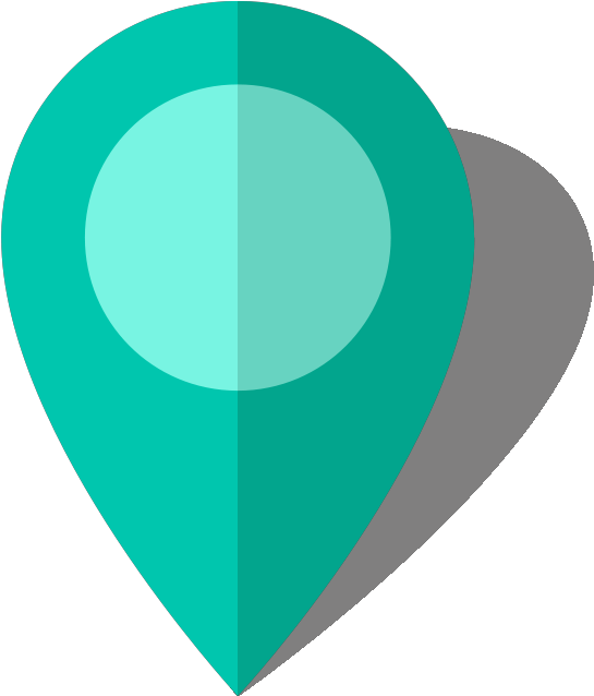Location Map Pin Turquoise Blue10 - Green Location Vector (568x640), Png Download