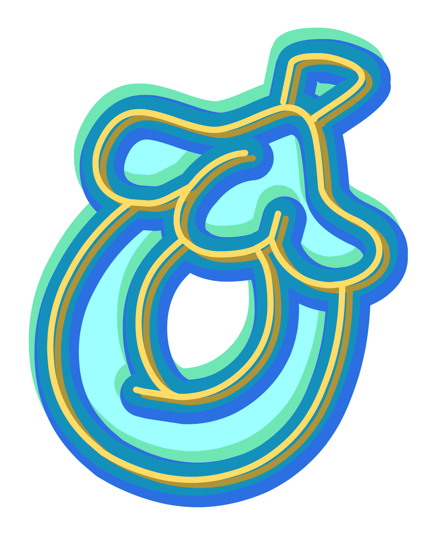 Neon O'berry Pin Icon - Illustration (1475x1795), Png Download