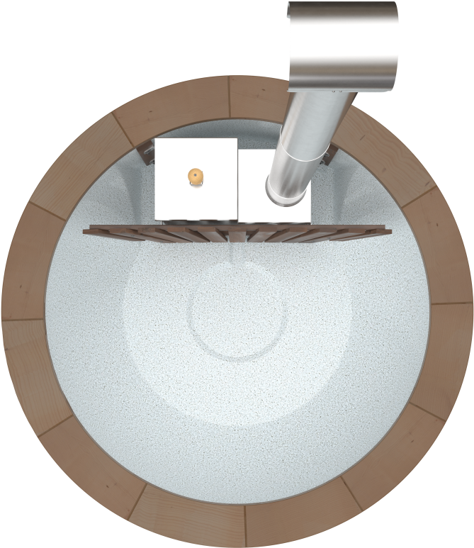 Hotpot Intern Granite White Woody 319 2 - Circle (1280x1280), Png Download