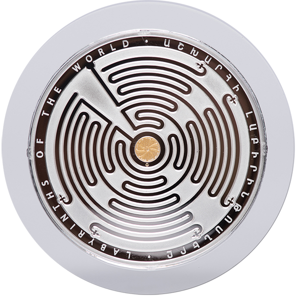 Armenia 2016 5000 Dram The Labyrinths Of The World - Armenia Silver Coin Boston Labyrinth (600x600), Png Download