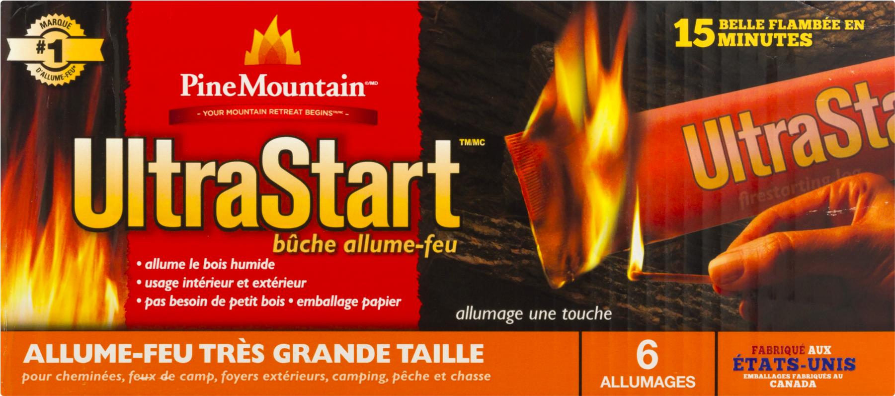 Pine Mountain Firestarters Ultrastart Firestarting (1800x1800), Png Download