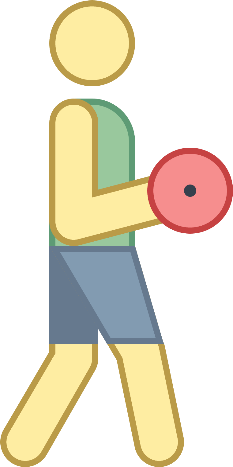 Curls With Dumbbells Icon - Dumbbell (1600x1600), Png Download