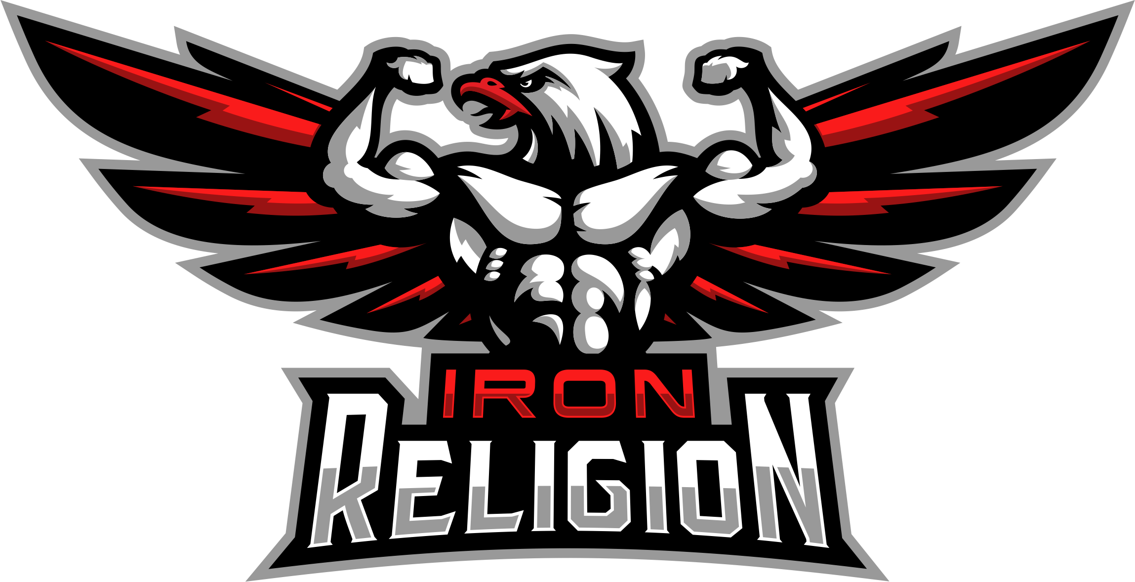 Iron Religion Gym (2298x1178), Png Download