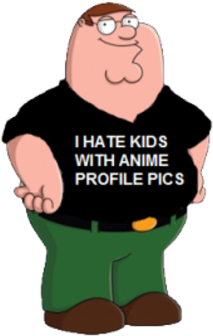 Hate Kids With Anime Profile (600x773), Png Download