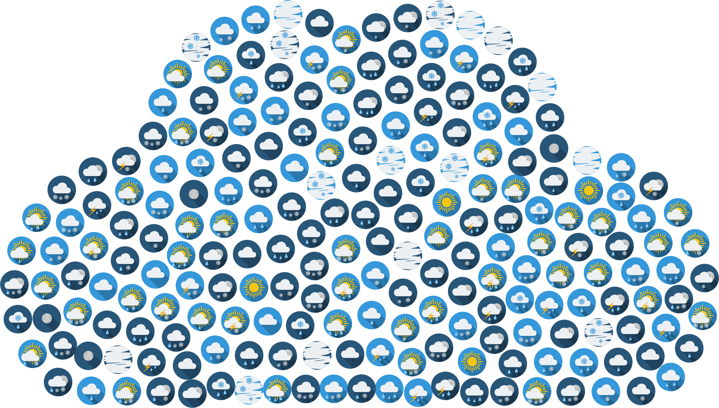 This Free Icons Png Design Of Weather Cloud Icons (2322x1318), Png Download