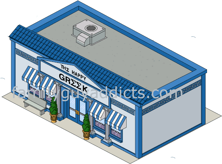 The Happy Greek - Box (727x565), Png Download