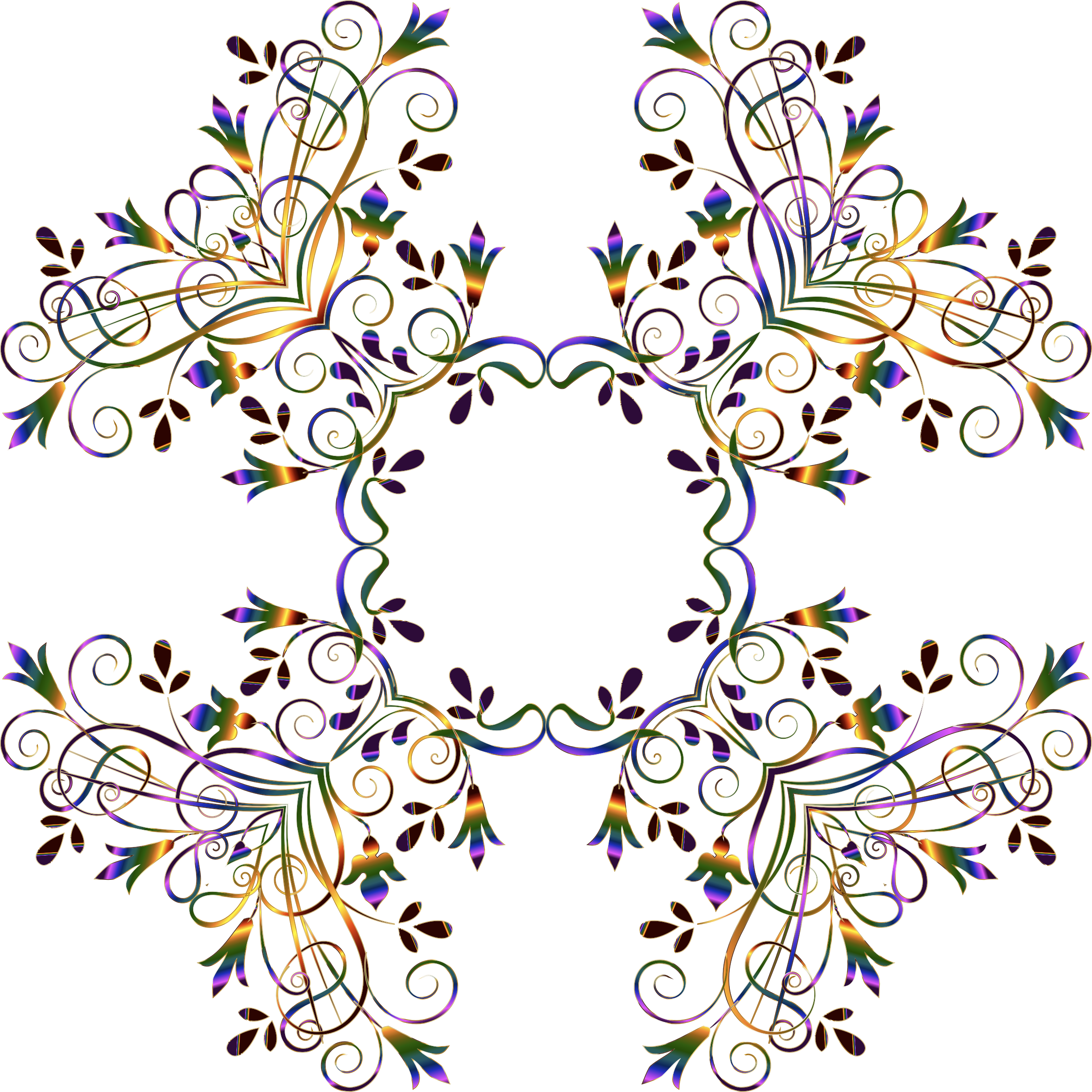 This Free Icons Png Design Of Flourishy Floral Design (2352x2352), Png Download