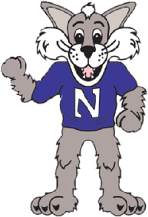 Display 12 Kidsclub Willie The Wildcat - Northwestern University Willie The Wildcat (625x750), Png Download