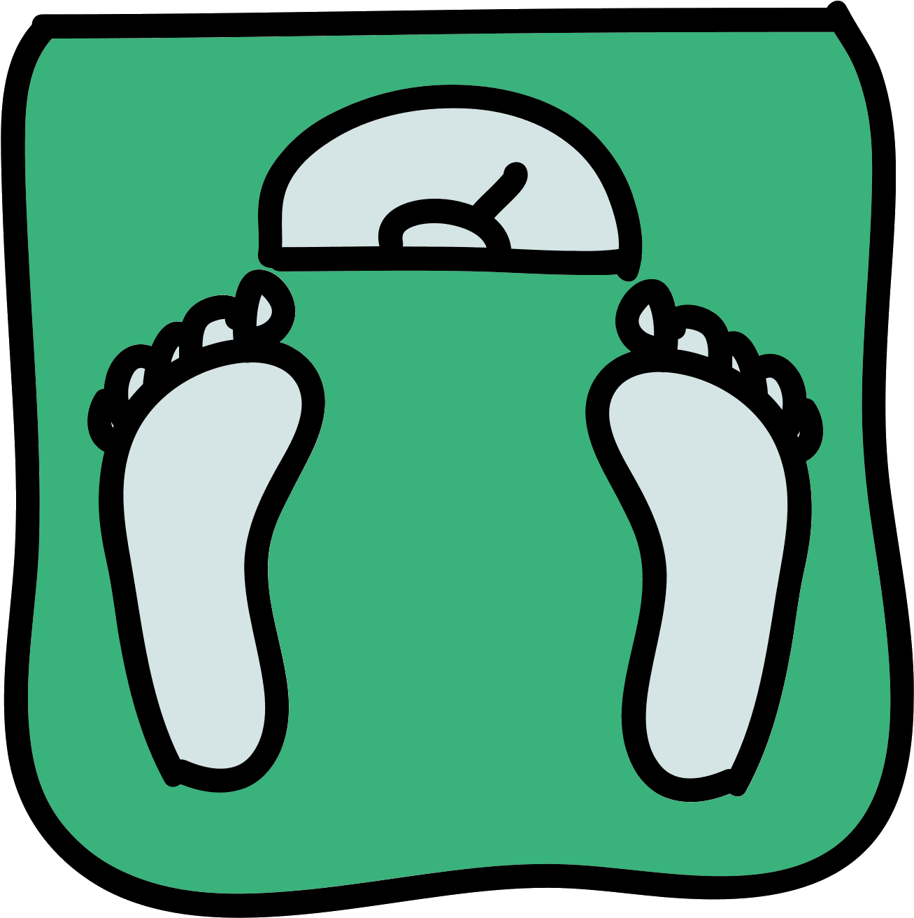 Scale Icon - 體重 計 卡通 (1600x1600), Png Download