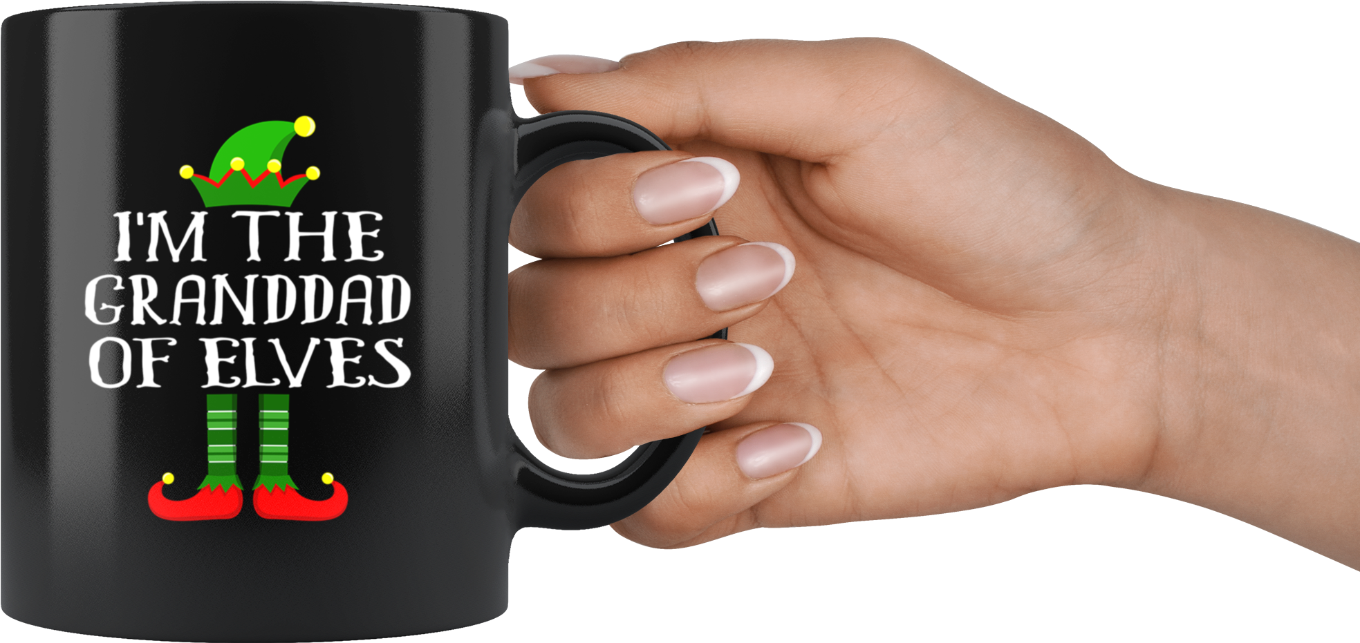 Im The Granddad Of Elves Family Matching Elf Outfits - Mug (2000x2000), Png Download