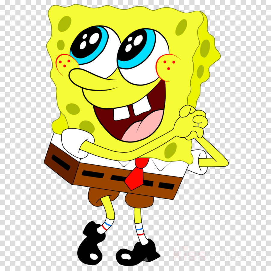 Sponge Bob Clipart Spongebob Squarepants Patrick Star - Spongebob With No Background (900x900), Png Download