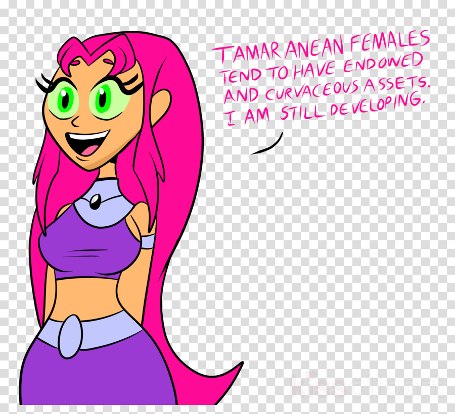 Starfire Clipart Starfire Raven Beast Boy - Clip Art (900x820), Png Download