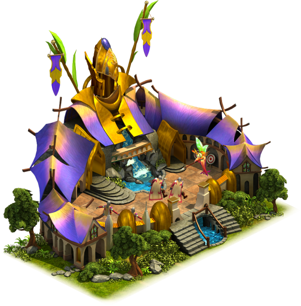 F Barracks L2 Elves Cropped - Barracks (591x600), Png Download