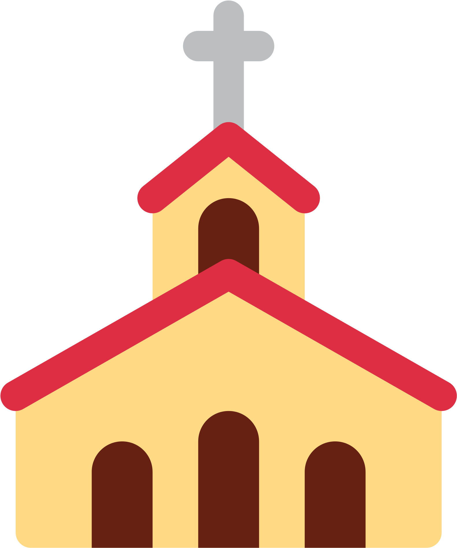 Open - Church Emoji (2000x2000), Png Download