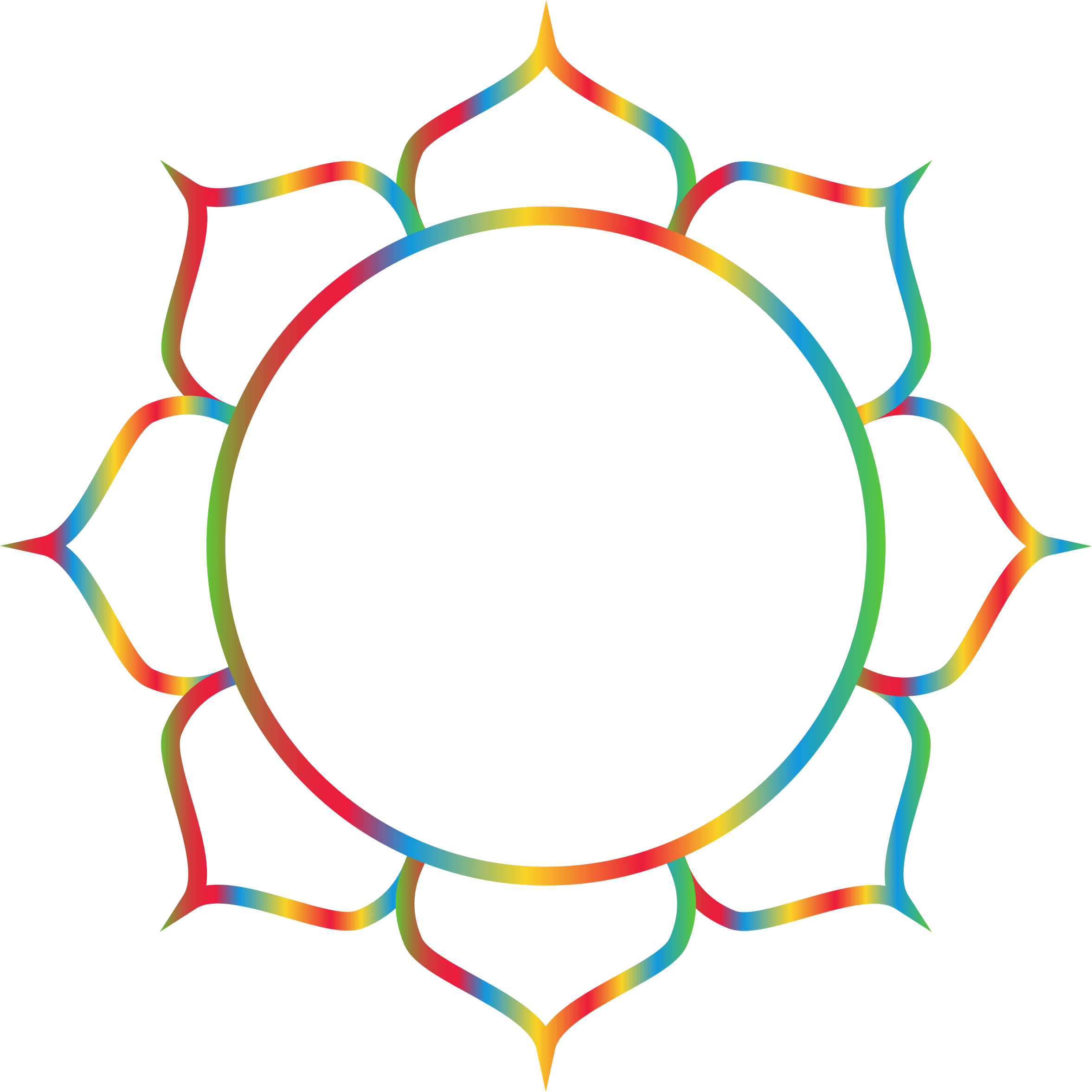 This Free Icons Png Design Of Prismatic Lotus Flower (2354x2354), Png Download