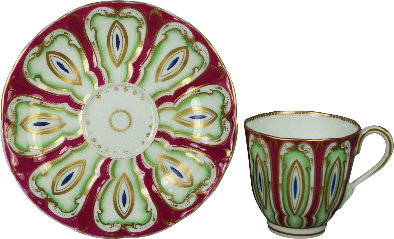 19th Century Samuel Alcock Tea Cup And Saucer English - Saucer (1573x1573), Png Download