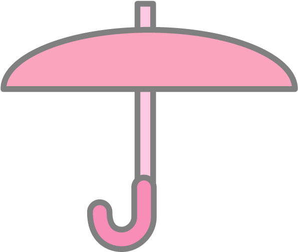 Umbrella - Umbrella - Icon - Free Material - Illustration (640x640), Png Download