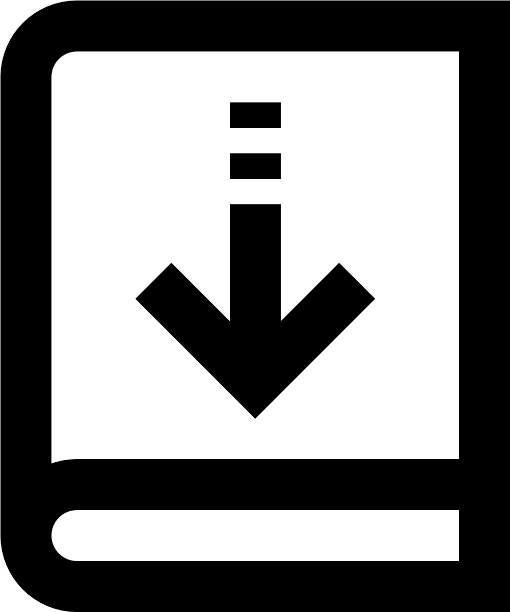 The Icon Is Shaped Like A Square With The Top Left - Borrow Book Icon (1600x1600), Png Download