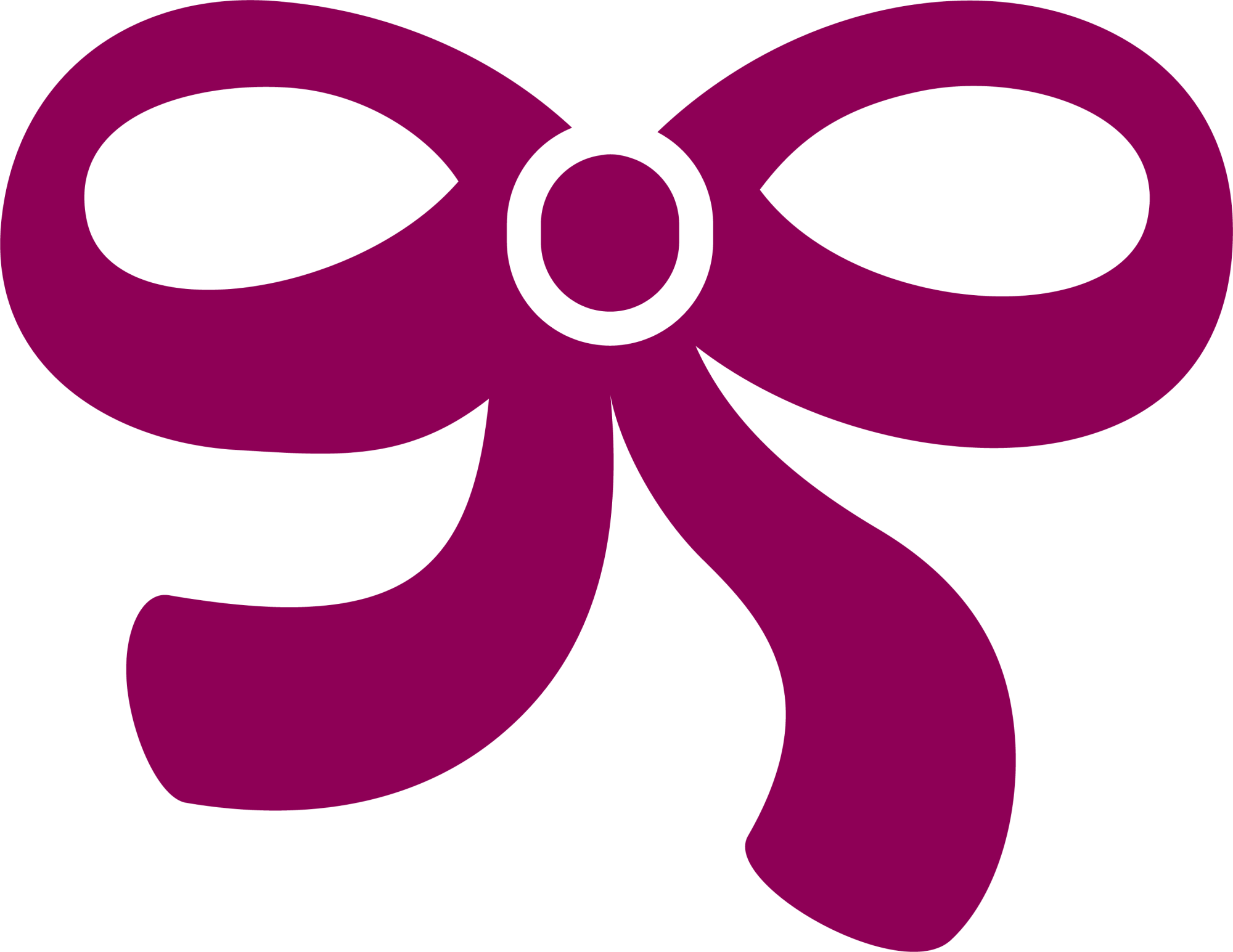 Graphic Free Purple Shoelace Knot Bow Tie Art Cartoon - Necktie (2000x1545), Png Download