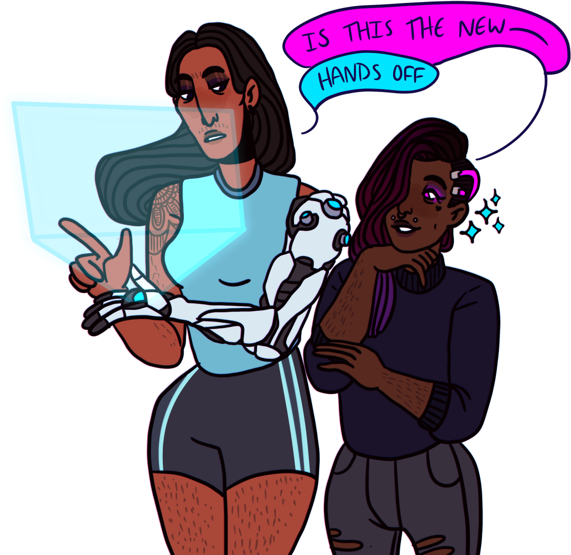 @sombrahh Wanted A Symmetra Or A Sombra So They Get - Cartoon (1280x1129), Png Download