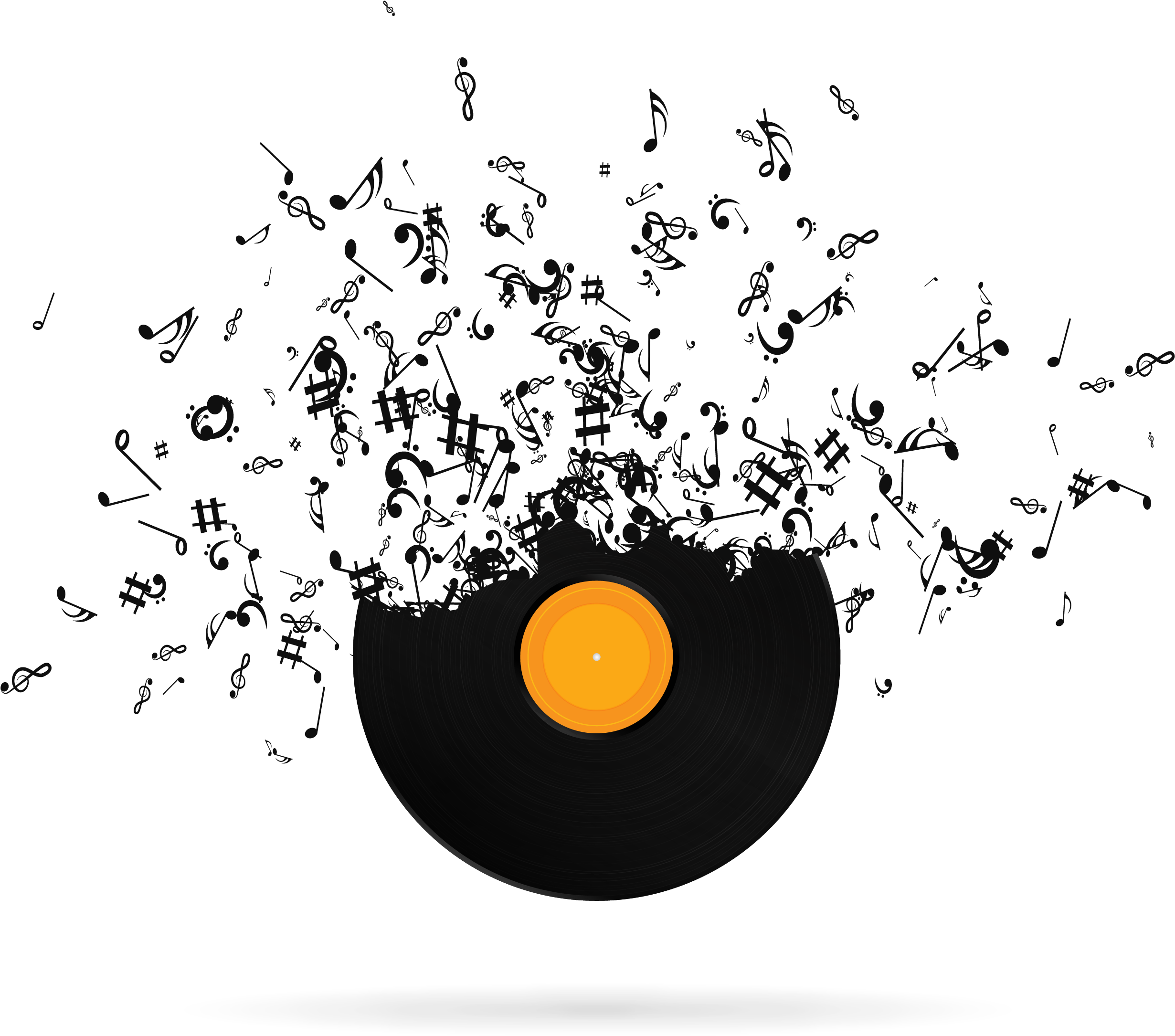 Musical Phonograph Record Transprent - Music Logo Png Hd (2584x2337), Png Download