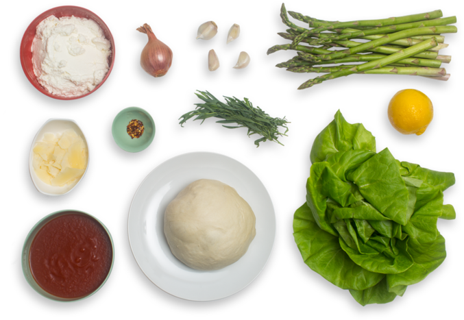 Spring Asparagus & Ricotta Calzones With Arrabbiata - Vegetable (700x477), Png Download