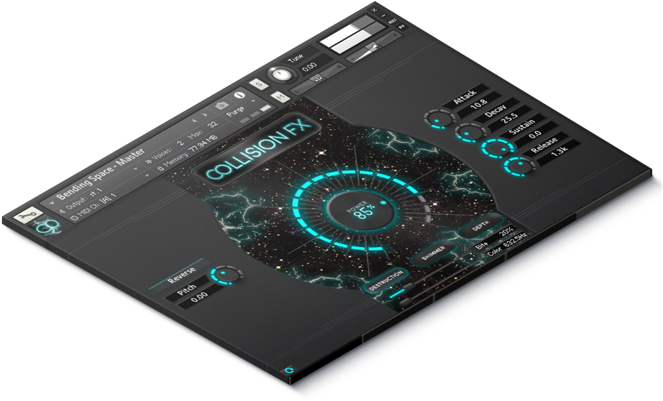 Collision Fx Kontakt Plugin - Plug-in (943x577), Png Download