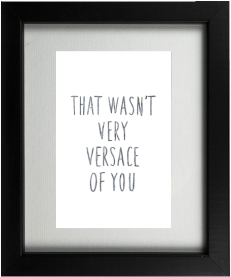 Fashionista Frame Versace - Picture Frame (562x562), Png Download