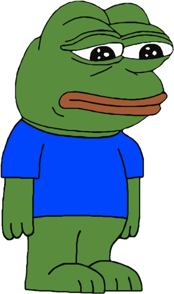 167kib, 560x943, Animated Sad Frog - Pepe The Frog Cock (560x943), Png Download