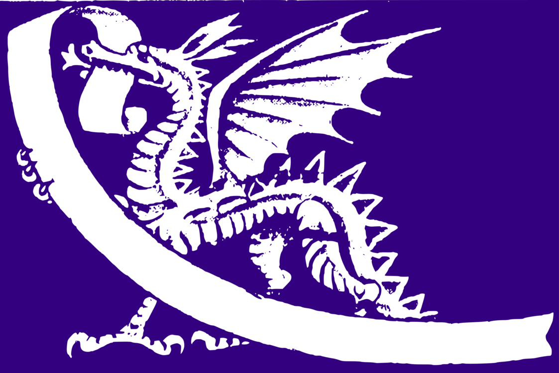 Welsh Dragon Drawing Symbol Purple - History Of Commonwealth Games (1123x750), Png Download