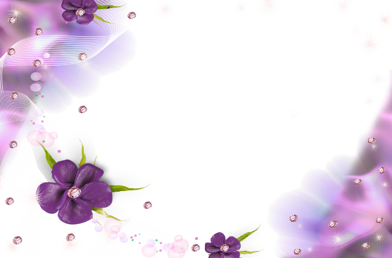 Рамки С Цветами Png (1280x844), Png Download