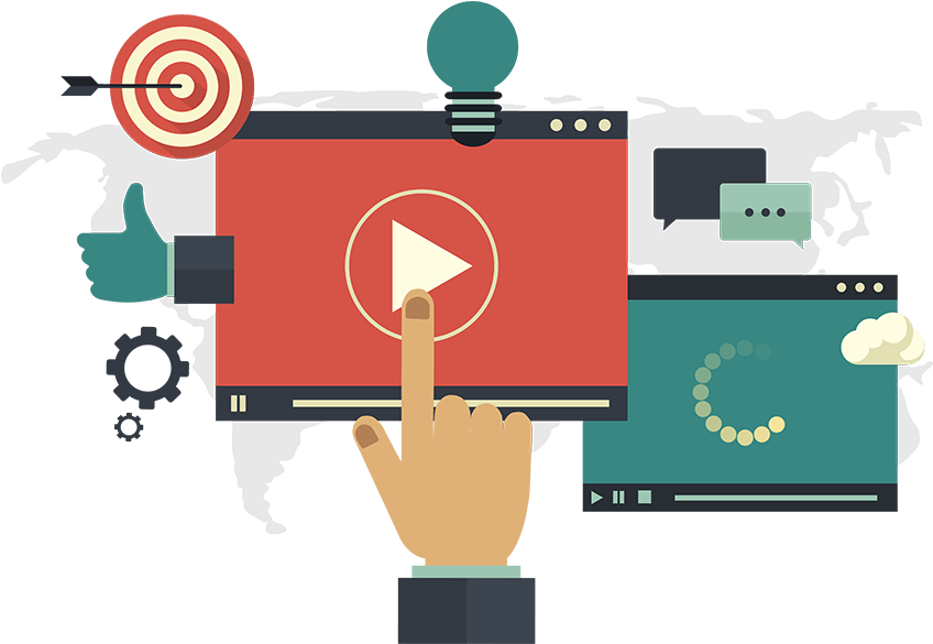 Live Video Streaming And Multimedia Solutions - Marketing (847x629), Png Download