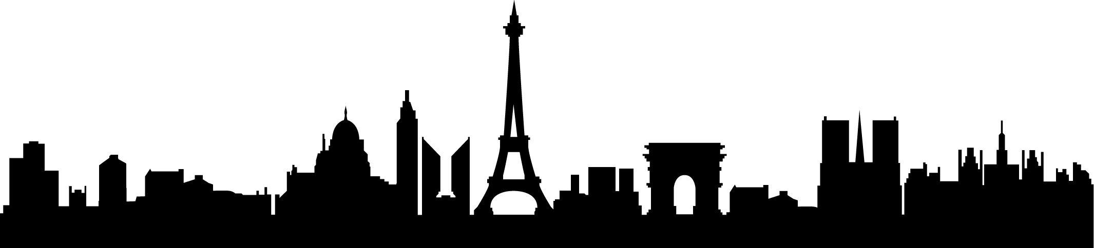 Skyline Paris Png (2131x484), Png Download