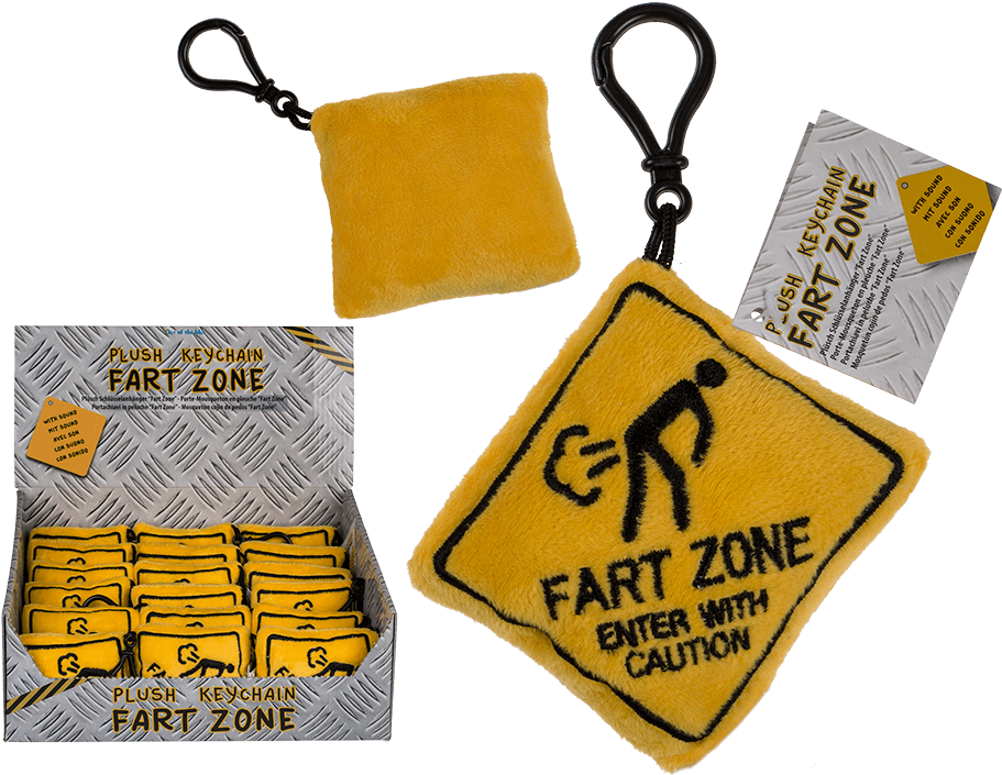 Plush Fart Cushion With Sound & Carabiner Hook Ca - Whoopee Cushion (945x709), Png Download