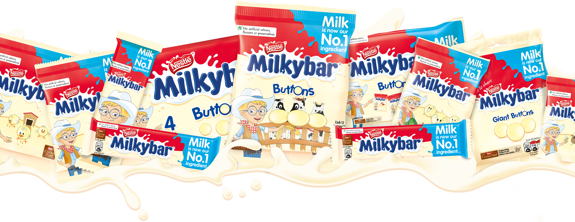 Milky Bar - Milkybar White Chocolate Advent Calendar (1984x766), Png Download