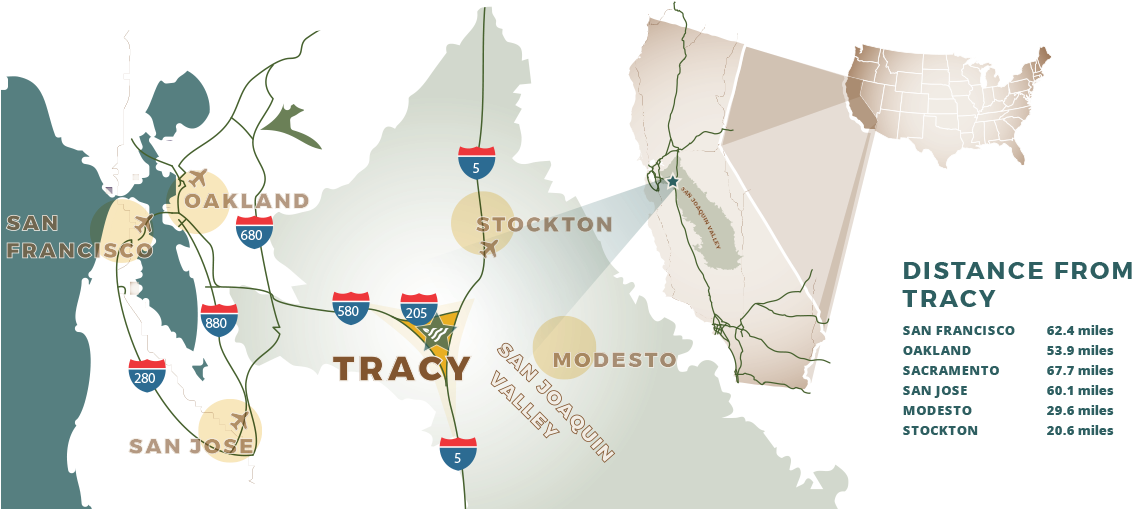 Location Map - Tracy City Hall (1170x510), Png Download