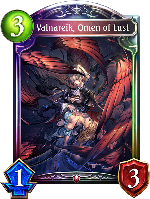 Unevolved Valnareik, Omen Of Lust - Shadowverse Omen Of Lust (536x698), Png Download