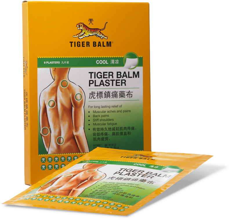 Tiger Balm Pain Relieving Patch - 5 Patches (808x767), Png Download