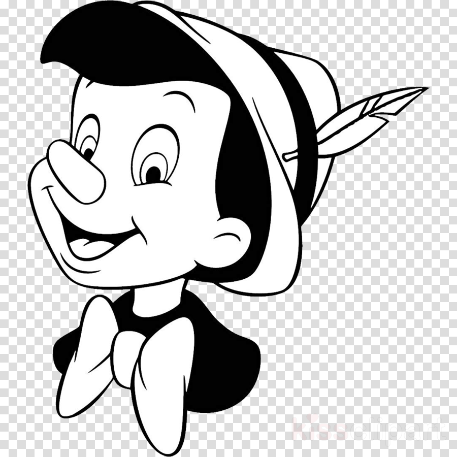 Pinocchio Disney Clipart The Adventures Of Pinocchio - Pinocho Para Colorear Cara (900x900), Png Download