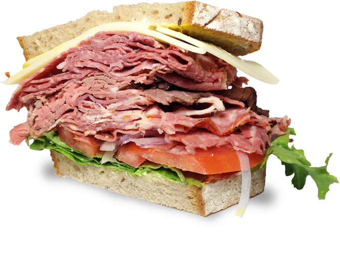 Pastrami Sandwich Png Clip Royalty Free Library - Corn Beef Sandwich Png (930x625), Png Download