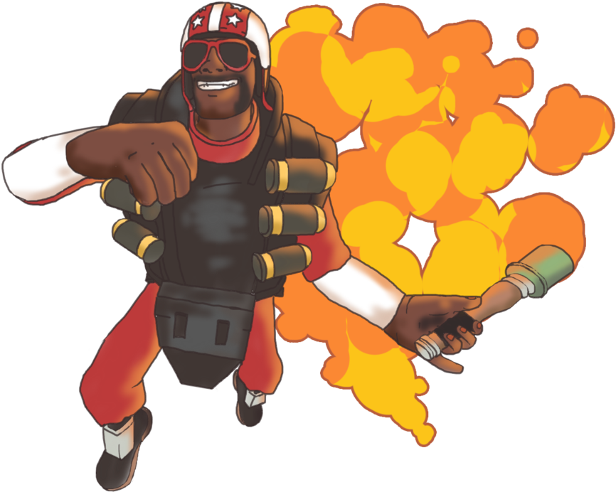 Kablooey Features A Demoman From Team Fortress 2 With - Tf2 Explosion Png (1024x768), Png Download