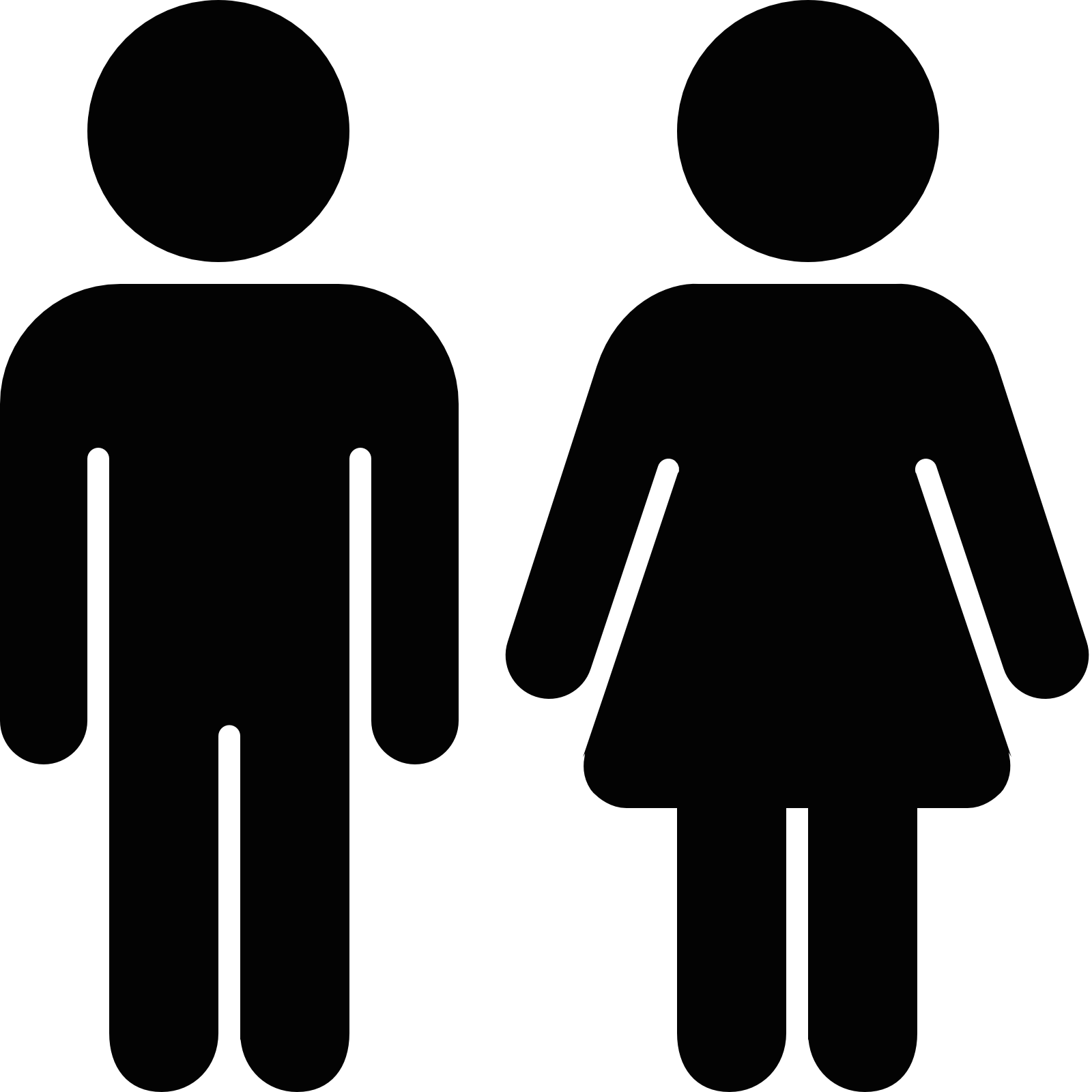 Free Icon Download Bathroom Couple Female Girl - Couple Icone (1600x1600), Png Download