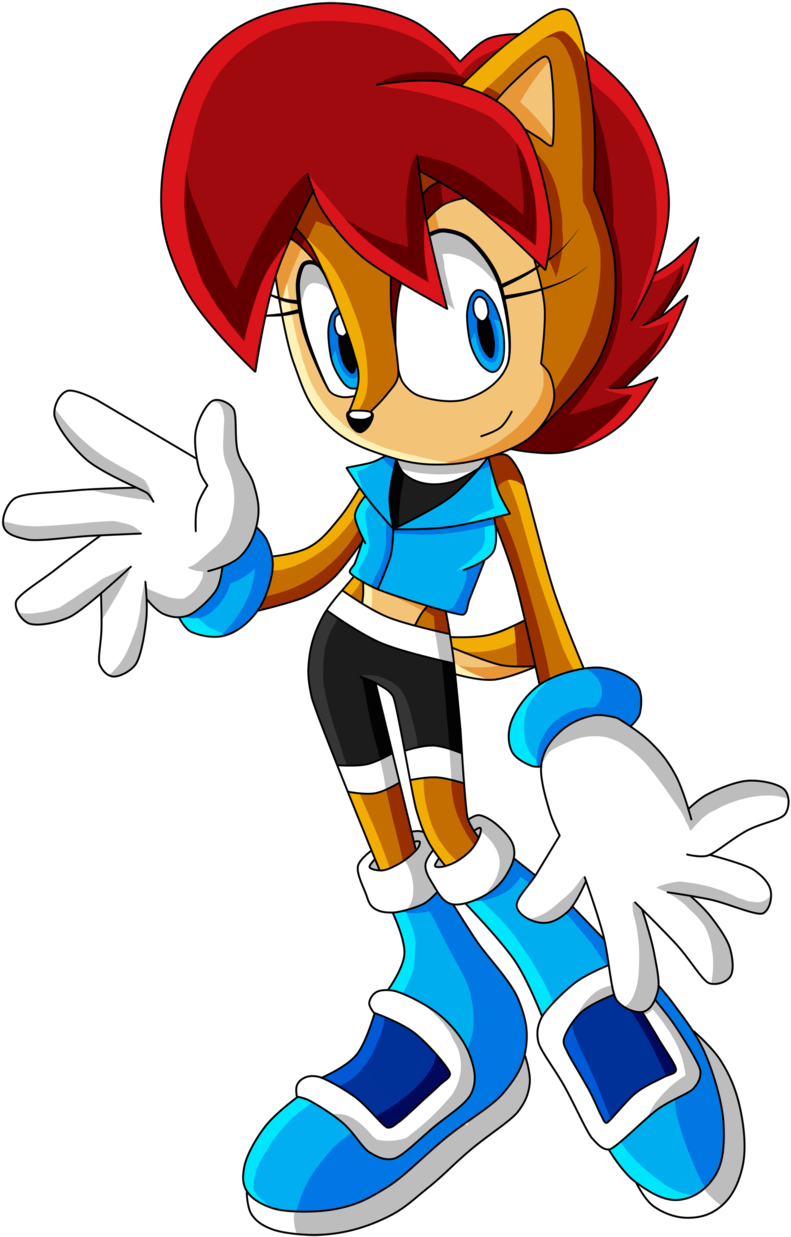 Sally Acorn And Rouge - Sally Acorn Sonic X (791x1237), Png Download