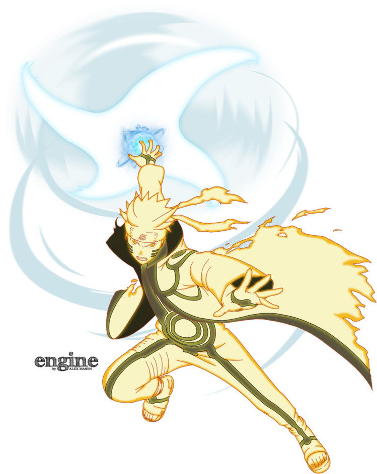 Naruto - Naruto Links With Kurama (843x948), Png Download