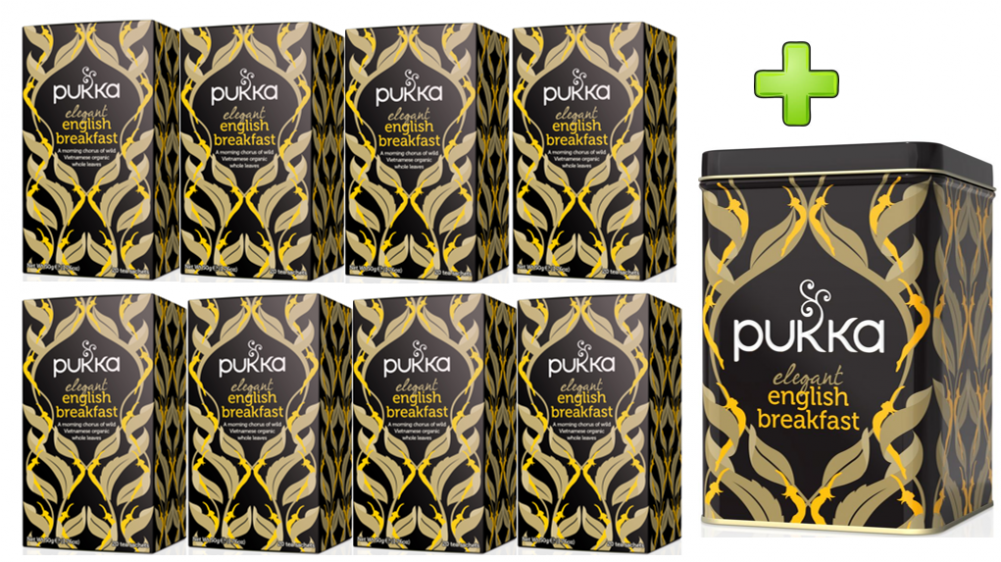 Pukka Tea Elegant English Breakfast Envelopes 8 X 20's - Pukka Teas Elegant English Breakfast (1000x1000), Png Download